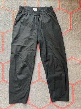 Black Elastic Waist trouser pants